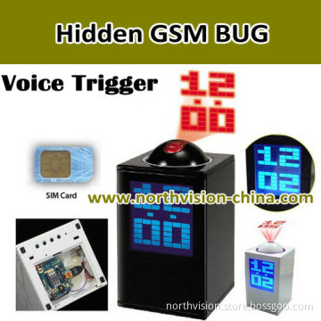 Projection Alarm Clock GSM Listening Device